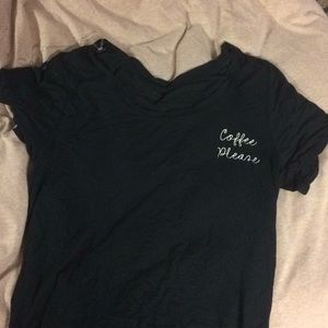 Black coffee please T-shirt